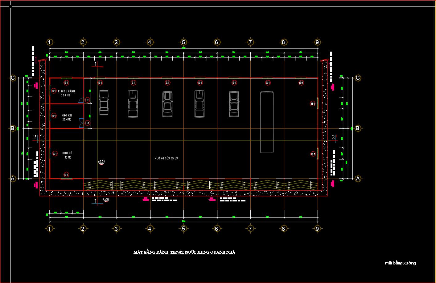 Thiết kế Nhà xưởng ôtô full kết cấu + kiến trúc - Shop Drawing Cơ ...